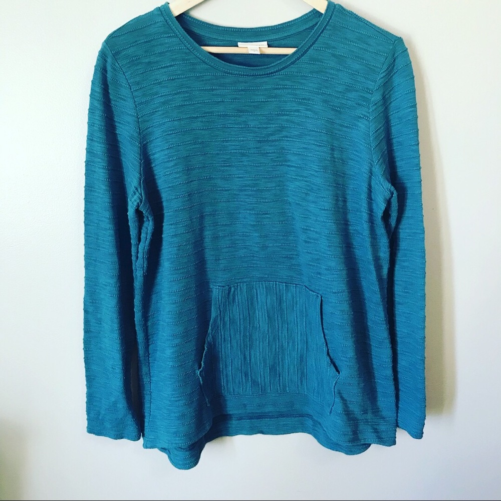J Jill // M // teal-turquoise // sweatshirt